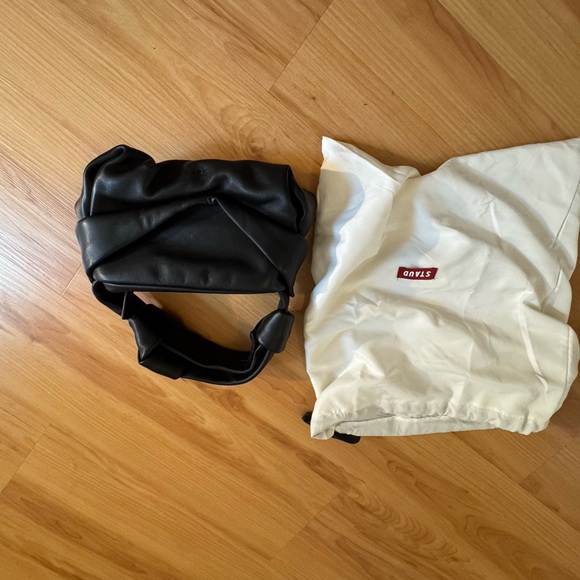 Staud Black Leather KISS Handbag - Picture 6 of 6